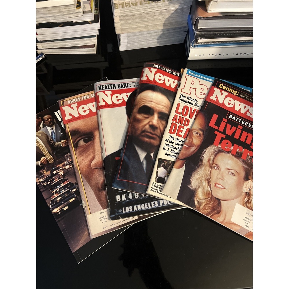 OJ Simpson: Vintage Newsweek People La Times Magazines- Lot of 6